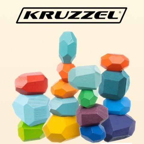 Kamienie/klocki drewniane - 16szt 22475 Kamienie/klocki drewniane - 16szt 22475