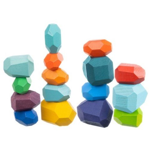 Kamienie/klocki drewniane - 16szt 22475 Kamienie/klocki drewniane - 16szt 22475