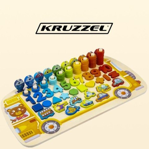 Układanka drewniana- sorter 6w1 Kruzzel 22636 Układanka drewniana- sorter 6w1 Kruzzel 22636
