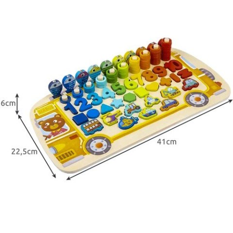 Układanka drewniana- sorter 6w1 Kruzzel 22636 Układanka drewniana- sorter 6w1 Kruzzel 22636