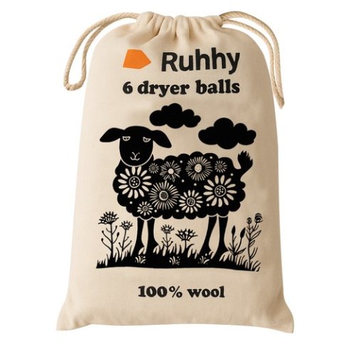Kule wełniane do suszarki 6 szt. Ruhhy 25704 Kule wełniane do suszarki 6 szt. Ruhhy 25704