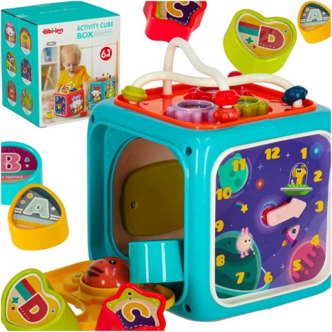 Kostka edukacyjna sorter 6w1 niebieska Kostka edukacyjna sorter 6w1 niebieska