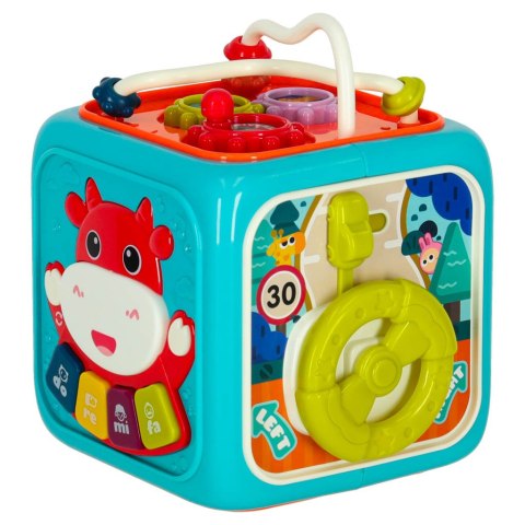 Kostka edukacyjna sorter 6w1 niebieska Kostka edukacyjna sorter 6w1 niebieska