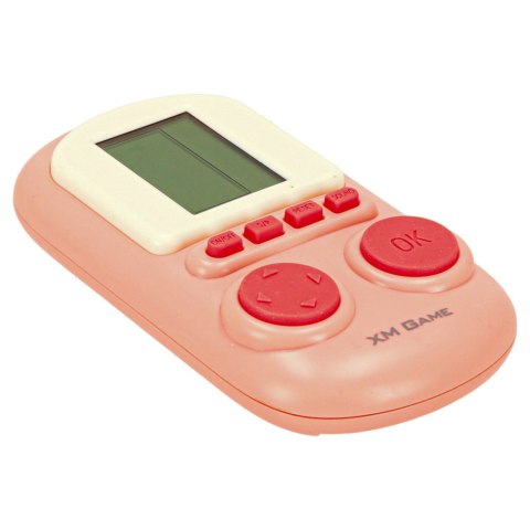 Gra elektroniczna zręcznościowa mini konsola przenośna kieszonkowa tetris różowa Gra elektroniczna zręcznościowa mini konsola przenośna kieszonkowa tetris różowa