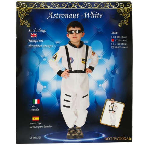 Kostium strój karnawałowy przebranie astronauta rozmiar M 110-120cm Kostium strój karnawałowy przebranie astronauta rozmiar M 110-120cm