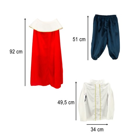 Kostium strój karnawałowy przebranie król korona peleryna jasełka rozmiar M 110-120cm Kostium strój karnawałowy przebranie król korona peleryna jasełka rozmiar M 110-120cm