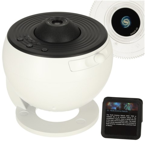 Projektor gwiazd nieba lampka nocna LED USB planetarium planety 12 dysków 360° timer Projektor gwiazd nieba lampka nocna LED USB planetarium planety 12 dysków 360° timer