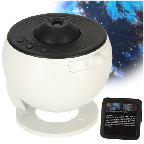 Projektor gwiazd nieba lampka nocna LED USB planetarium planety 12 dysków 360° timer Projektor gwiazd nieba lampka nocna LED USB planetarium planety 12 dysków 360° timer
