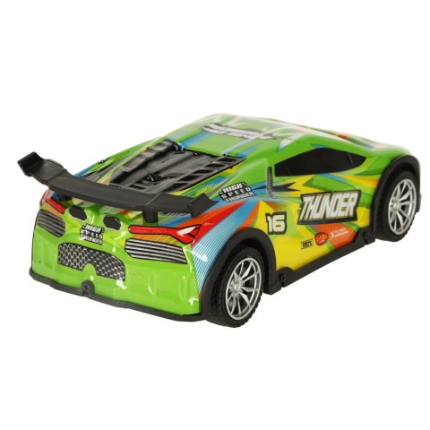 Samochód RC sportowy zdalnie sterowany na pilot auto wyścigowe drift z LED światłami zielony Samochód RC sportowy zdalnie sterowany na pilot auto wyścigowe drift z LED światłami zielony