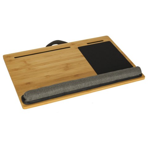 Stolik pod laptopa przenośny taca do łóżka na kolana podstawka drewniany z poduszką Stolik pod laptopa przenośny taca do łóżka na kolana podstawka drewniany z poduszką