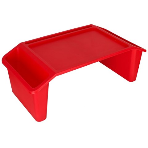 Stolik pod laptopa z organizerem podróżny samochodowy dla dzieci z kieszeniami śniadaniowy podstawka przenośny stabilny czerwony Stolik pod laptopa z organizerem podróżny samochodowy dla dzieci z kieszeniami śniadaniowy podstawka przenośny stabilny czerwony