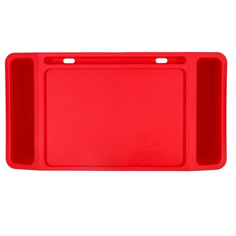 Stolik pod laptopa z organizerem podróżny samochodowy dla dzieci z kieszeniami śniadaniowy podstawka przenośny stabilny czerwony Stolik pod laptopa z organizerem podróżny samochodowy dla dzieci z kieszeniami śniadaniowy podstawka przenośny stabilny czerwony