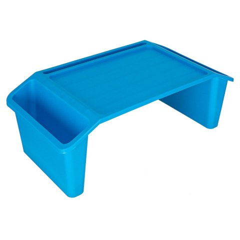 Stolik pod laptopa z organizerem podróżny samochodowy dla dzieci z kieszeniami śniadaniowy podstawka przenośny stabilny niebiesk Stolik pod laptopa z organizerem podróżny samochodowy dla dzieci z kieszeniami śniadaniowy podstawka przenośny stabilny niebiesk