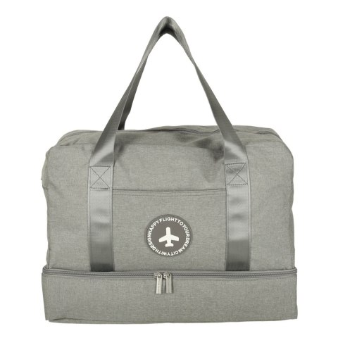 Torba podróżna bagaż podręczny do samolotu podróżna turystyczna pojemna uchwyt kieszenie 39x18x30 szara Torba podróżna bagaż podręczny do samolotu podróżna turystyczna pojemna uchwyt kieszenie 39x18x30 szara