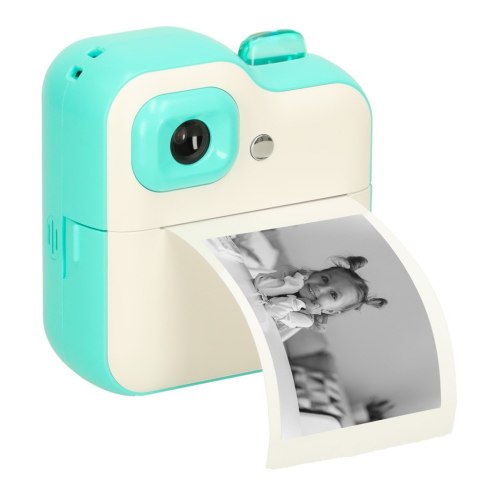 Aparat fotograficzny natychmiastowy drukarka termiczna + wkłady karta 32GB zielony Aparat fotograficzny natychmiastowy drukarka termiczna + wkłady karta 32GB zielony