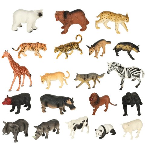 Figurki zwierząt zwierzęta zoo safari farma akcesoria skrzynka 59 el. Figurki zwierząt zwierzęta zoo safari farma akcesoria skrzynka 59 el.