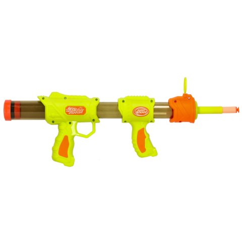 Pistolet na kulki karabin na piankowe naboje solidny dla dzieci gra 2w1 zielony Pistolet na kulki karabin na piankowe naboje solidny dla dzieci gra 2w1 zielony