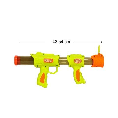 Pistolet na kulki karabin na piankowe naboje solidny dla dzieci gra 2w1 zielony Pistolet na kulki karabin na piankowe naboje solidny dla dzieci gra 2w1 zielony