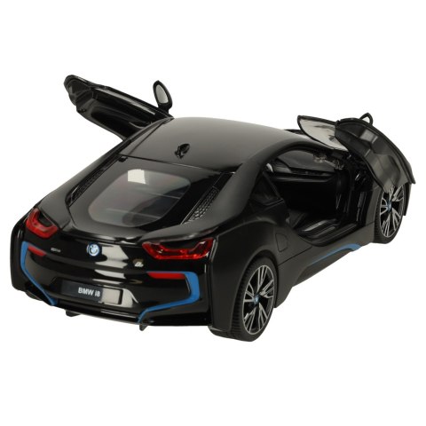 Samochód zdalnie sterowany Rastar 71010 BMW i8 1:14 otwierane drzwi czarny Samochód zdalnie sterowany Rastar 71010 BMW i8 1:14 otwierane drzwi czarny