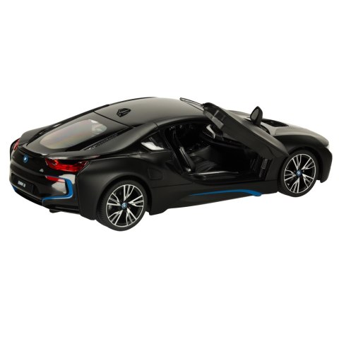 Samochód zdalnie sterowany Rastar 71010 BMW i8 1:14 otwierane drzwi czarny Samochód zdalnie sterowany Rastar 71010 BMW i8 1:14 otwierane drzwi czarny