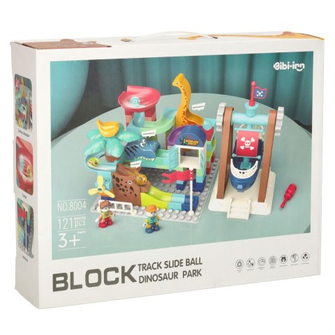 Klocki konstrukcyjne tor kulkowy 121 el. Bibi-inn Klocki konstrukcyjne tor kulkowy 121 el. Bibi-inn