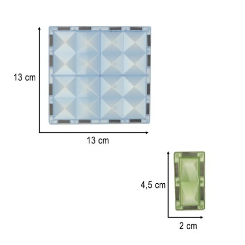 Klocki magnetyczne świecące 124 el. Klocki magnetyczne świecące 124 el.