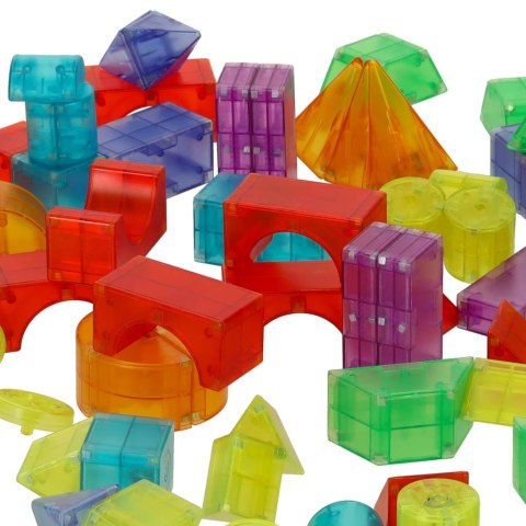Klocki magnetyczne konstrukcyjne świecące elementy figury 3D 134 el. Klocki magnetyczne konstrukcyjne świecące elementy figury 3D 134 el.