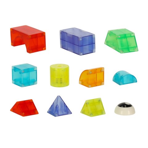 Klocki magnetyczne konstrukcyjne świecące elementy figury 3D 32el. Klocki magnetyczne konstrukcyjne świecące elementy figury 3D 32el.