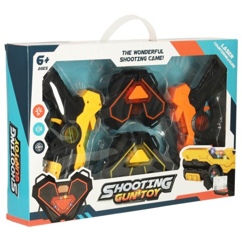 Paintball laserowy pistolet x 2 + tarcza interaktywna x 2 LASER TAG Paintball laserowy pistolet x 2 + tarcza interaktywna x 2 LASER TAG