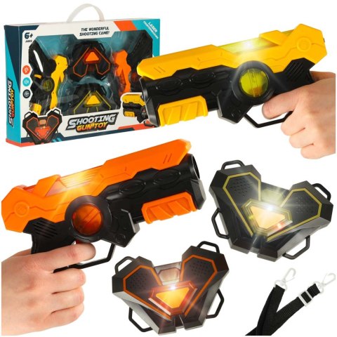 Paintball laserowy pistolet x 2 + tarcza interaktywna x 2 LASER TAG Paintball laserowy pistolet x 2 + tarcza interaktywna x 2 LASER TAG