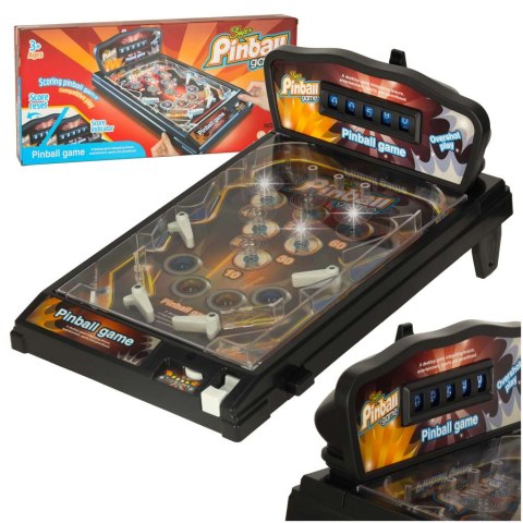 Pinball flipper gra zręcznościowa stół ze światłami i muzyką Pinball flipper gra zręcznościowa stół ze światłami i muzyką