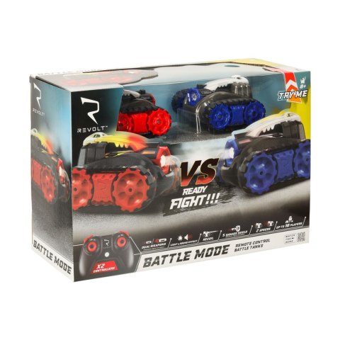 Autka na gąsiennicach na pilota RC REVOLT TG1004T Battle Tanks Pojedynek Laserowy 2.4GHz LED Efekty Dźwiękowe Off-Road Autka na gąsiennicach na pilota RC REVOLT TG1004T Battle Tanks Pojedynek Laserowy 2.4GHz LED Efekty Dźwiękowe Off-Road