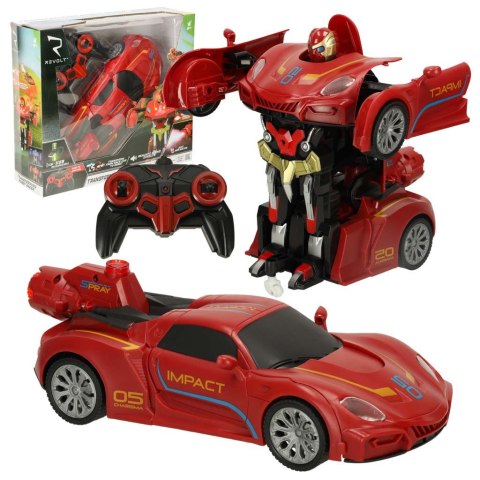Transformer Revolt TRANSFORMING ROBOT RACER czerwo Transformer Revolt TRANSFORMING ROBOT RACER czerwo