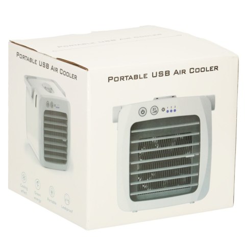Klimatyzator klimator przenośny wentylator biurkowy nawilżacz USB biały Klimatyzator klimator przenośny wentylator biurkowy nawilżacz USB biały