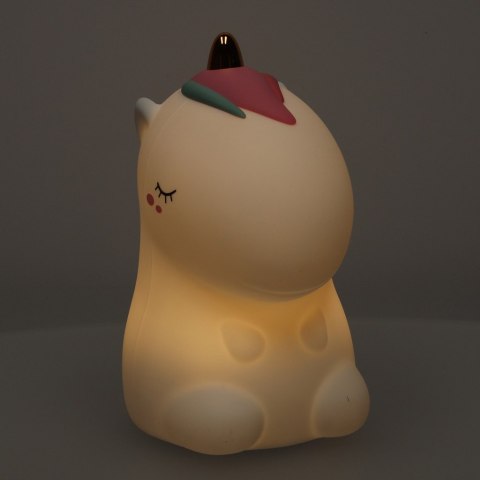 Lampka nocna dla dzieci silikonowa dotykowa miękka LED biała RGB jednorożec Lampka nocna dla dzieci silikonowa dotykowa miękka LED biała RGB jednorożec