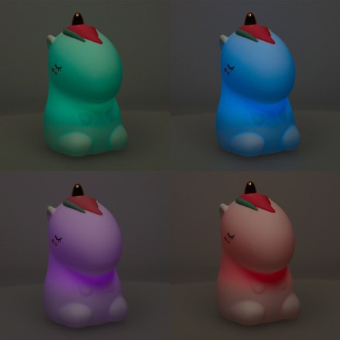 Lampka nocna dla dzieci silikonowa dotykowa miękka LED biała RGB jednorożec Lampka nocna dla dzieci silikonowa dotykowa miękka LED biała RGB jednorożec