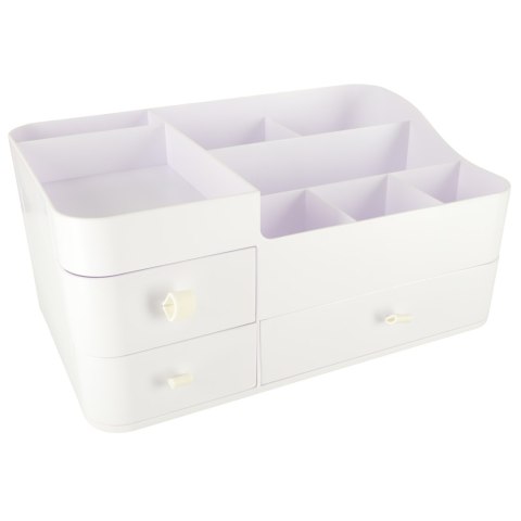 Organizer na kosmetyki szkatułka pojemnik kuferek na biżuterię z szufladami duży XXL Organizer na kosmetyki szkatułka pojemnik kuferek na biżuterię z szufladami duży XXL