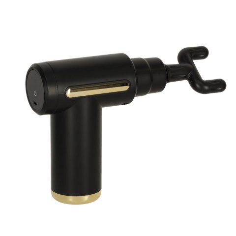 Pistolet do masażu masażer do pleców ciała LED 4w1 czarny Pistolet do masażu masażer do pleców ciała LED 4w1 czarny