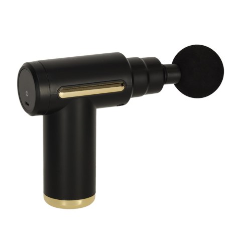 Pistolet do masażu masażer do pleców ciała LED 4w1 czarny Pistolet do masażu masażer do pleców ciała LED 4w1 czarny