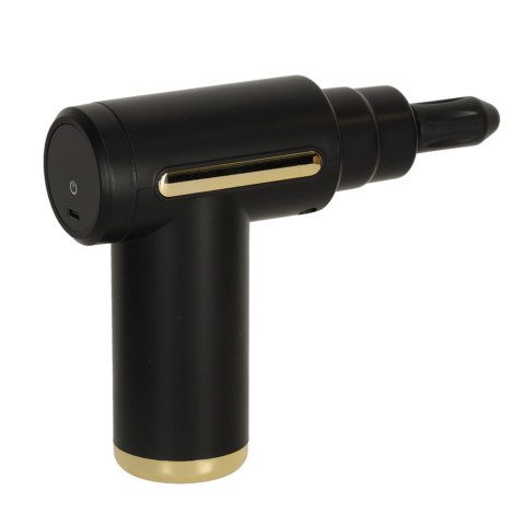 Pistolet do masażu masażer do pleców ciała LED 4w1 czarny Pistolet do masażu masażer do pleców ciała LED 4w1 czarny