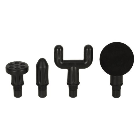 Pistolet do masażu masażer do pleców ciała LED 4w1 czarny Pistolet do masażu masażer do pleców ciała LED 4w1 czarny