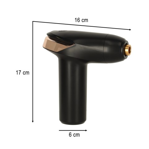 Pistolet do masażu masażer do pleców ciała mini LED 6w1 Pistolet do masażu masażer do pleców ciała mini LED 6w1