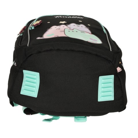 Plecak szkolny młodzieżowy czterokomorowy Pusheen 22L czarny Plecak szkolny młodzieżowy czterokomorowy Pusheen 22L czarny