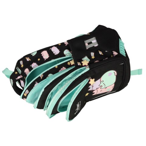 Plecak szkolny młodzieżowy czterokomorowy Pusheen 22L czarny Plecak szkolny młodzieżowy czterokomorowy Pusheen 22L czarny