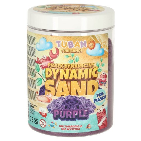 TUBAN Piasek dynamiczny 1kg fioletowy TUBAN Piasek dynamiczny 1kg fioletowy