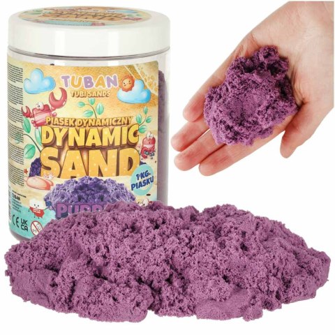 TUBAN Piasek dynamiczny 1kg fioletowy TUBAN Piasek dynamiczny 1kg fioletowy