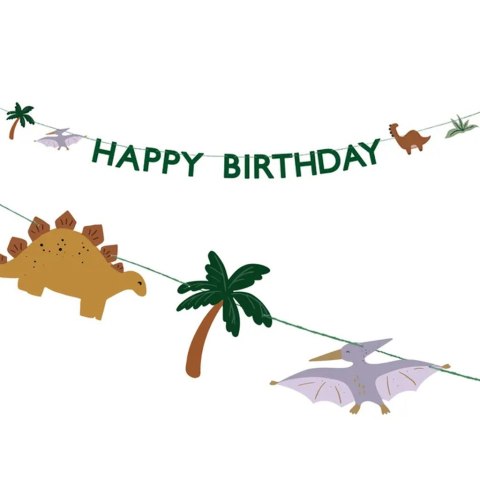 Baner Happy Birthday Dino 3m Baner Happy Birthday Dino 3m