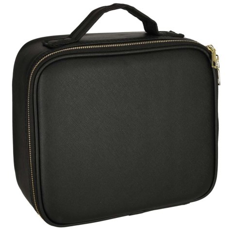 Kosmetyczka organizer na kosmetyki biżuterię kuferek z lusterkiem LED czarny Kosmetyczka organizer na kosmetyki biżuterię kuferek z lusterkiem LED czarny