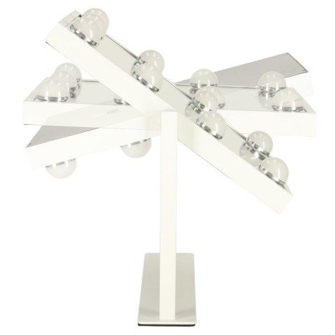 Lusterko do makijażu kosmetyczne podświetlane 9 LED Hollywood z 9 żarówkami USB 25 x 30 cm Lusterko do makijażu kosmetyczne podświetlane 9 LED Hollywood z 9 żarówkami USB 25 x 30 cm