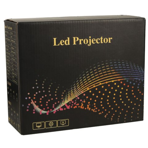 Projektor rzutnik przenośny LED TFT LCD 16:9 1920x1080 USB 20W biały Projektor rzutnik przenośny LED TFT LCD 16:9 1920x1080 USB 20W biały